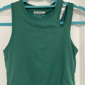 Forever 21 Teal Sleeveless Tank Top
